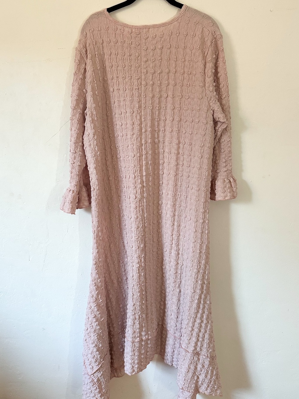 NUGGLES Blush Pink Textured dress - Picture 3 of 4